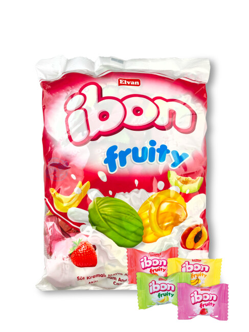 Ibon Sütlü Meyveli Şeker 1000 Gr. (1 Poşet) - Ibon