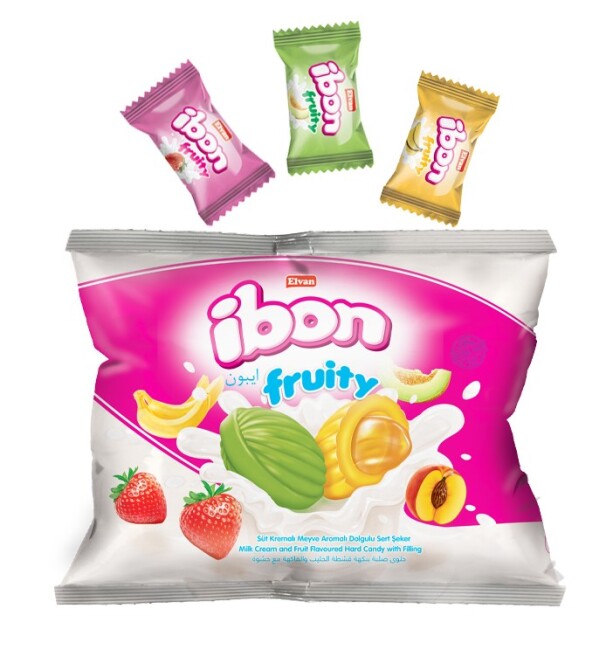 Ibon Sütlü Meyveli Şeker 300 Gr. (1 Paket) - Elvan