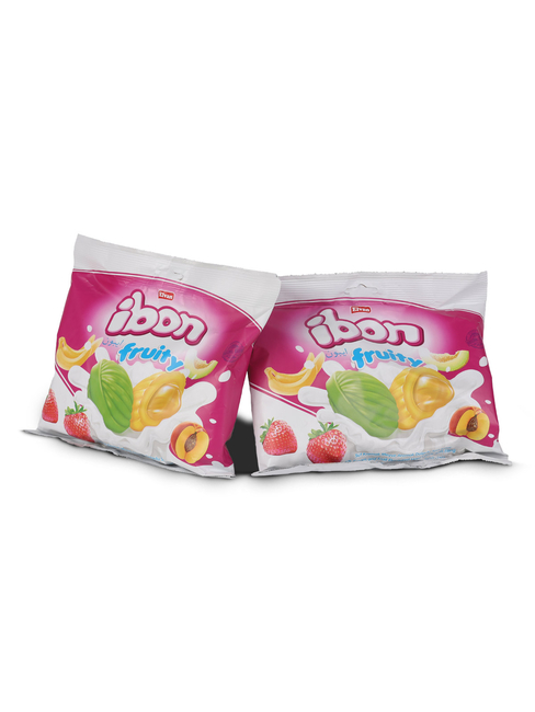 Elvan - Ibon Sütlü Meyveli Şeker 300 Gr. 2 li Paket