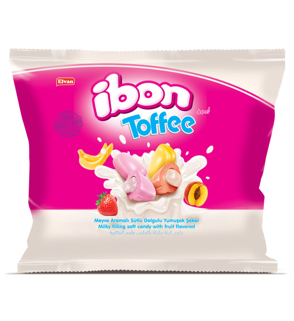 Ibon Toffee Milk Fruit Candy 300 Gram (1 Pack) - 3