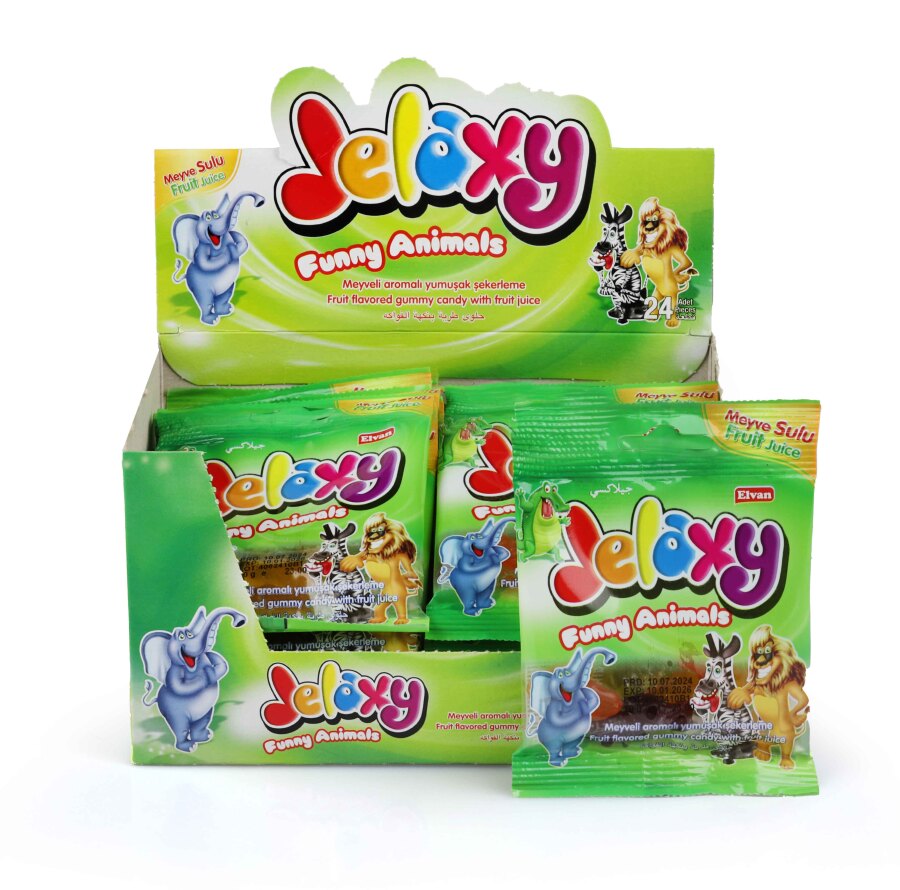 Jelaxy Hayvanat Bahçesi 20 Gr. 24 Adet ( 1 Kutu ) - 1