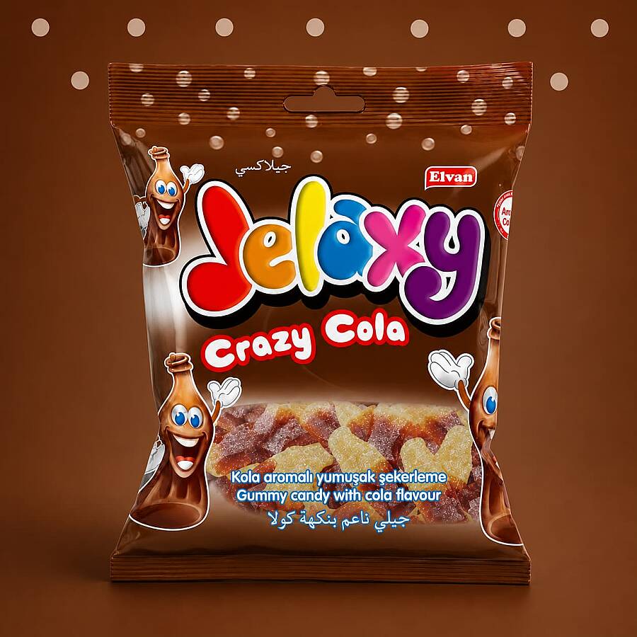 Jelaxy Cola (Kola) Yumuşak Şeker 20 Gr. 24 Adet (1 Kutu) - 4