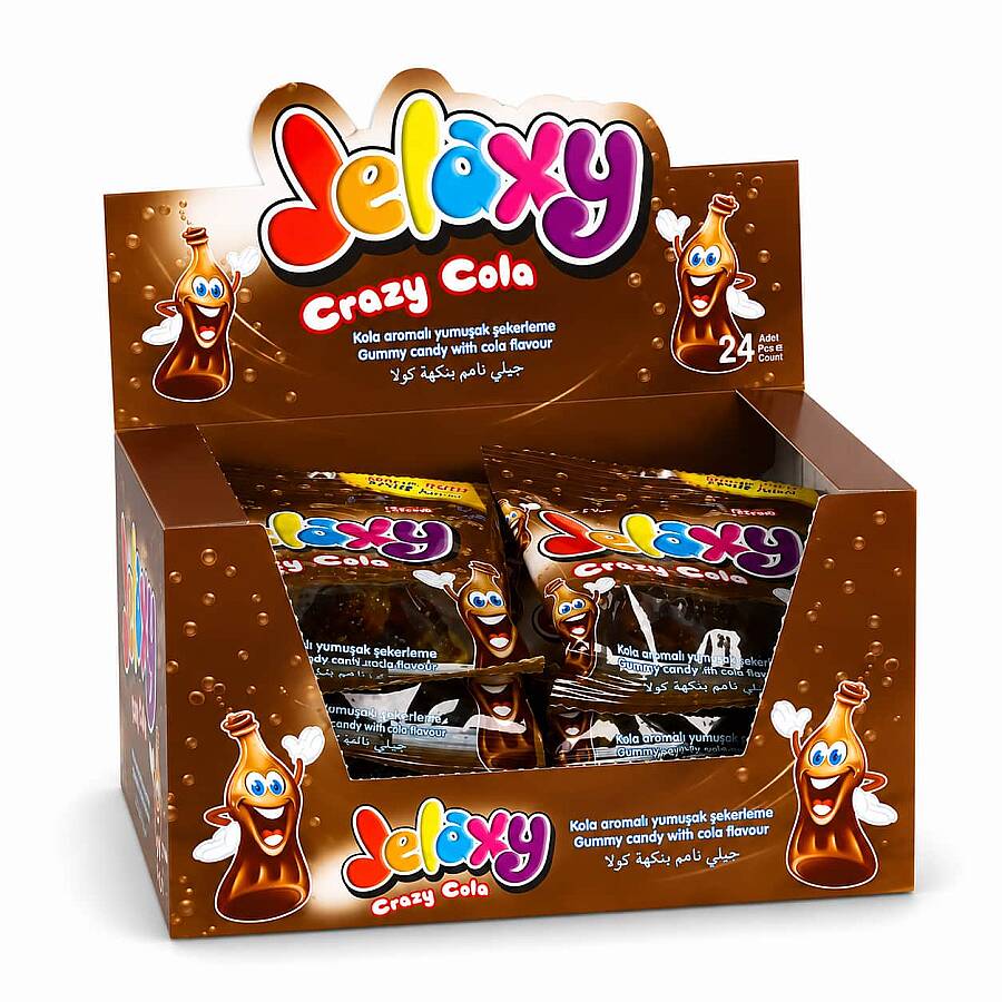 Jelaxy Cola (Kola) Yumuşak Şeker 20 Gr. 24 Adet (1 Kutu) - 3