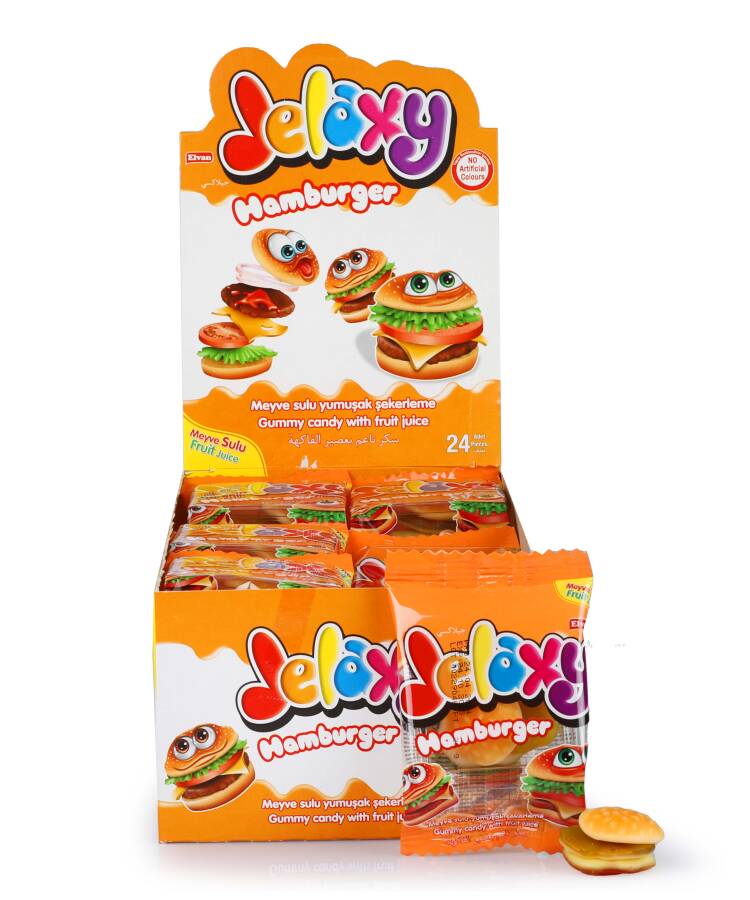 Jelaxy Hamburger 20 Gram 24 Pieces (1 Box) - 1
