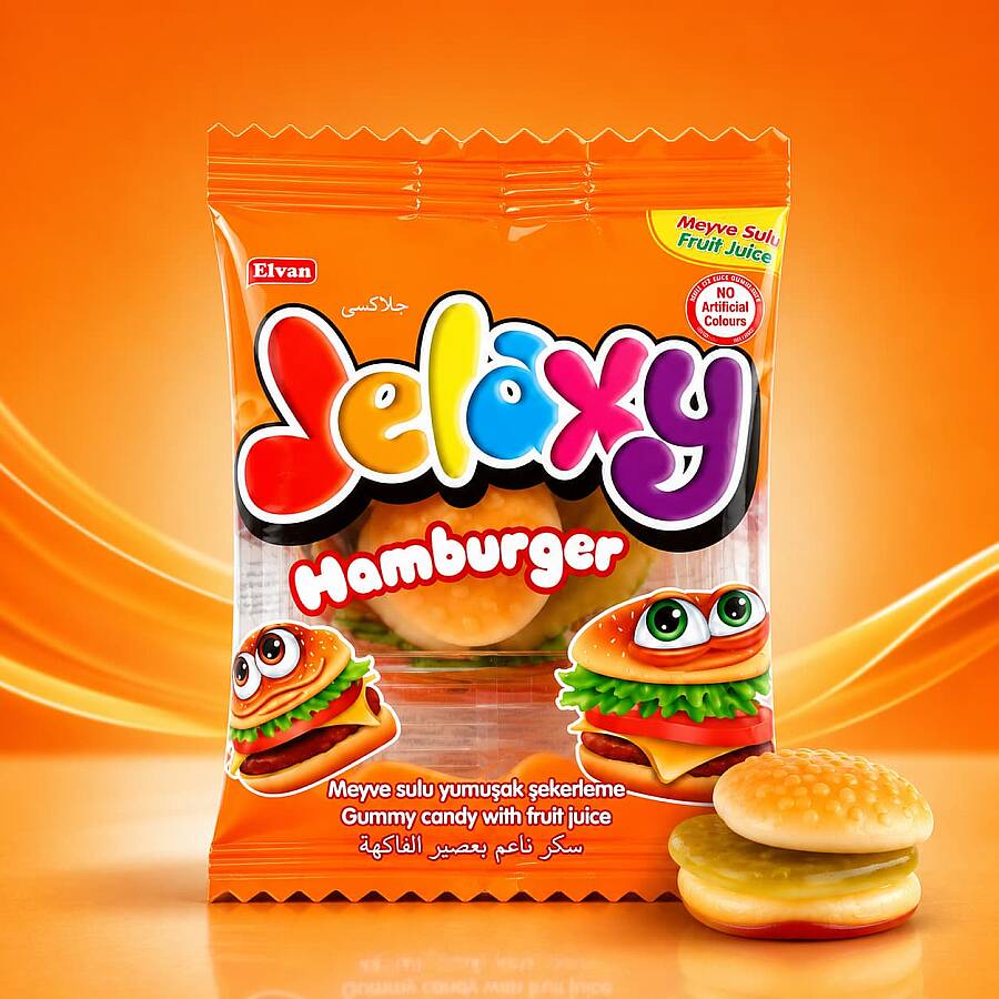 Jelaxy Hamburger 20 Gram 24 Pieces (1 Box) - 4