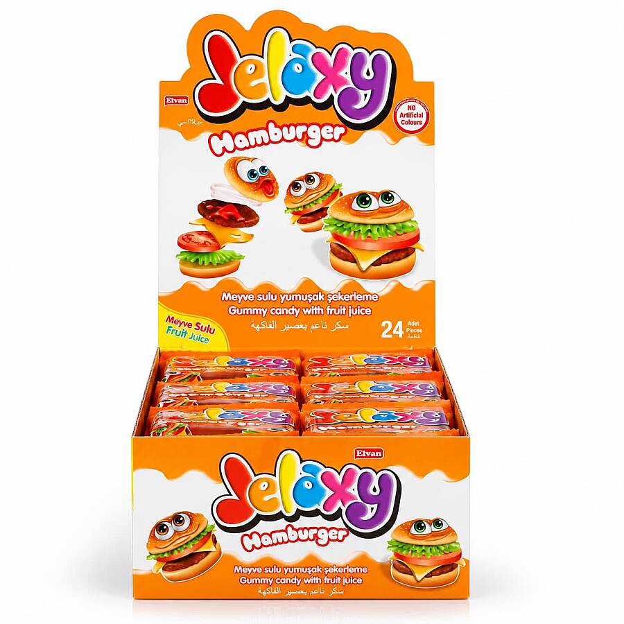 Jelaxy Hamburger 20 Gram 24 Pieces (1 Box) - 3