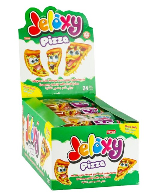 Jelaxy Pizza Soft Candy 20 Gr. 24 Pieces (1 Box) - 3