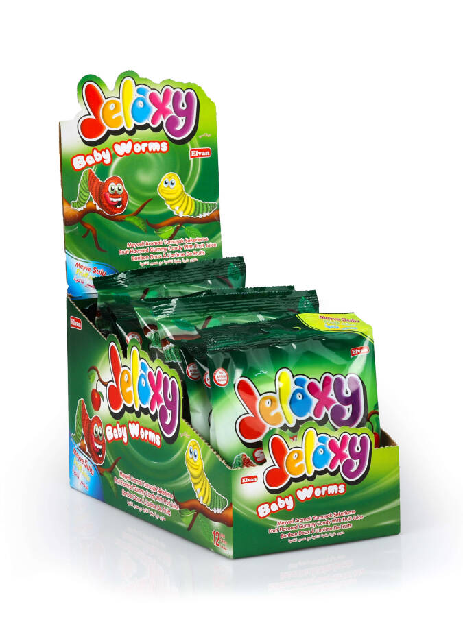 Jelaxy Kurtçuk 80 Gr. 12 Adet (1 Kutu) - 2