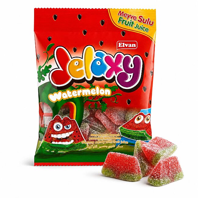 JELAXY Sugared Watermelon 80 Gr. 12 Pieces (1 Box) - 2