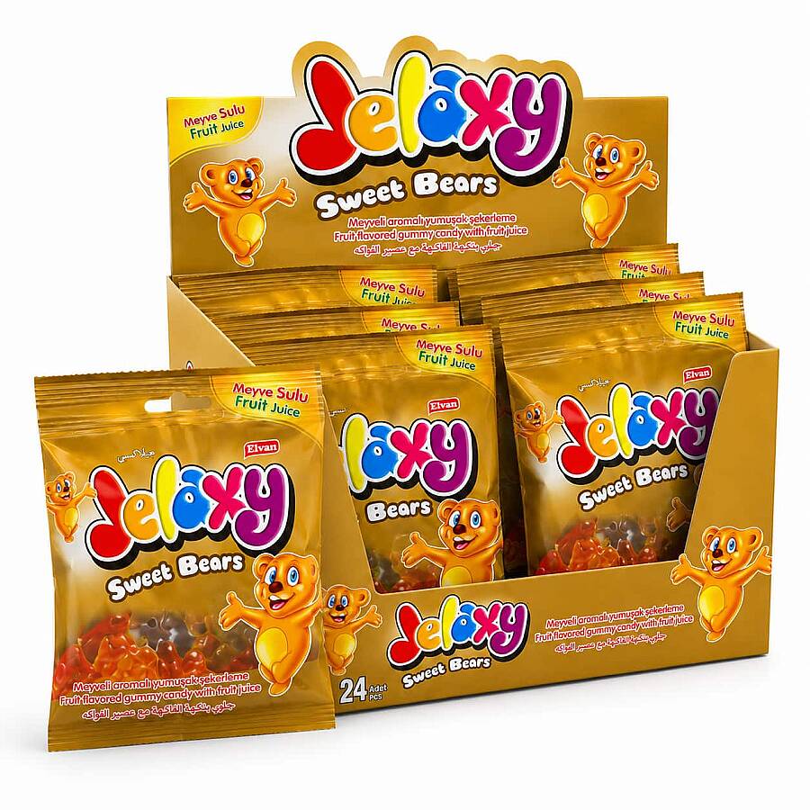 Jelaxy Teddy Bear 20 Gr. 24 Pieces (1 Box) - 1