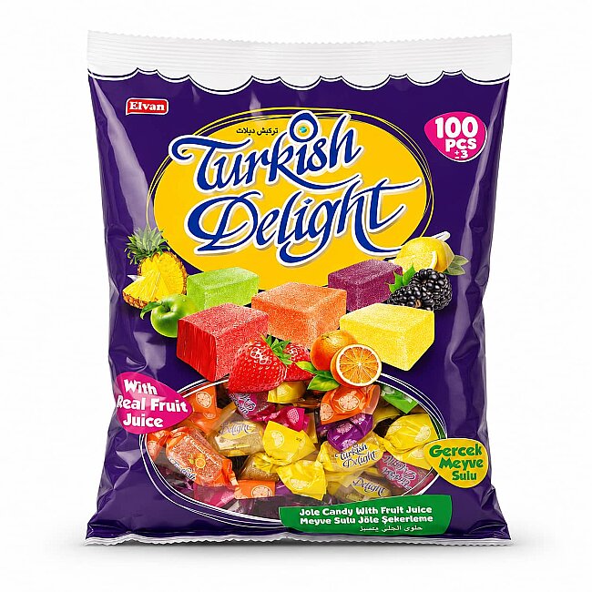 Jelaxy Turkish Delight 500 Gr. (1 Poşet) - Jelaxy