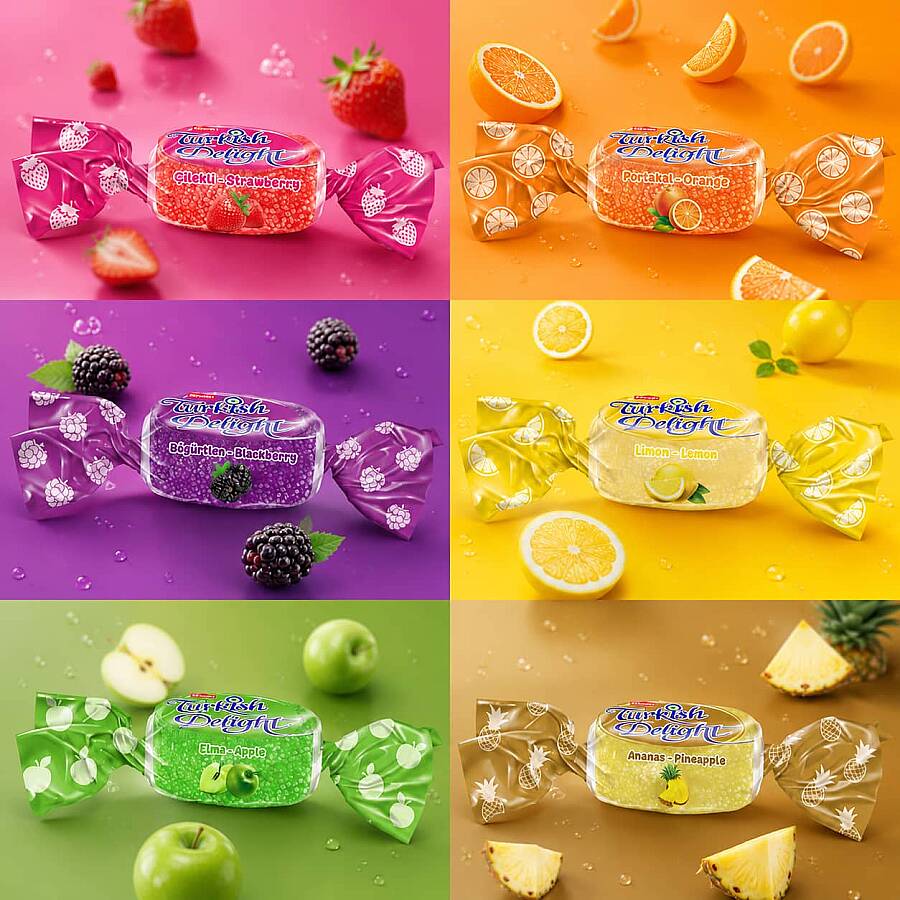 Jelaxy Turkish Delight 800 Gr. (1 Bag) - 2