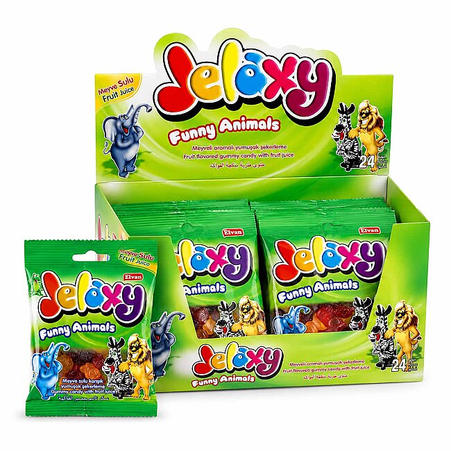 Jelaxy Zoo 20 Gr. 24 Pieces (1 Box) - Jelaxy