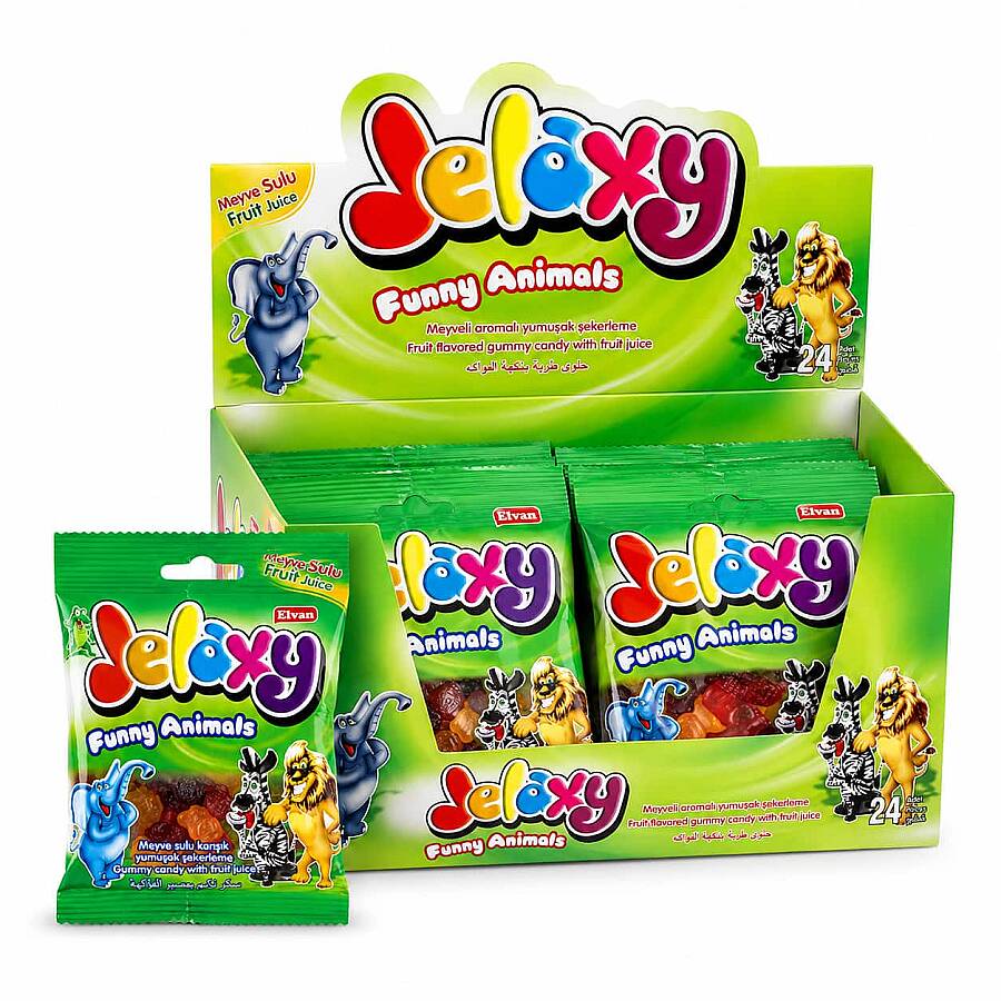 Jelaxy Zoo 20 Gr. 24 Pieces (1 Box) - 1