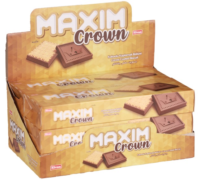 Elvan - Maxim Crown Kakaolu Bisküvi 66 Gr. 6 Adet (1 Kutu)