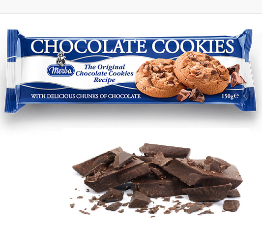 Merba Chocolate Cookies 150 Gr. (1 Piece) - Merba