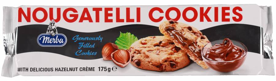 Merba Nougatelli Cookies 175 Gr. (1 package) - 3