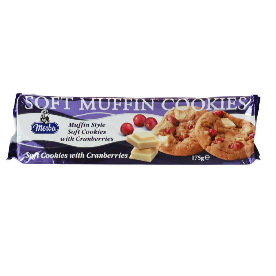 Merba Soft Cranberry Muffin Cookies 175 Gram (1 Pack) - 1