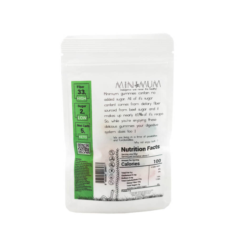 Minimum Vegan Jelly Worm 50 Gr (1 Pack) - 2