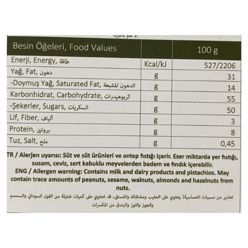 Glutensiz Antep Fıstıklı Çikolata 100 Gr. (1 Adet) - 2