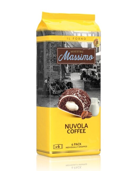 Nuvola Coffee (Kahveli Kek) 45 Gr. 6 Adet (1 Kutu) - Maestro Massimo