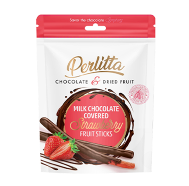 Perlitta Çilekli Sütlü Çikolatalı Stick 80 Gr. (1 Paket) - 1