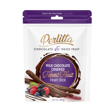 Perlitta Orman Meyveli Sütlü Çikolatalı Stick 80 Gr. (1 Paket) - 1