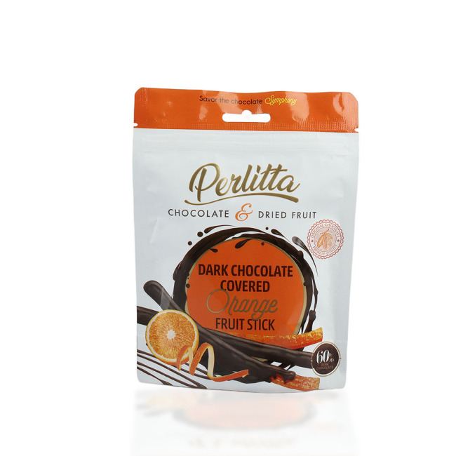 Perlitta Portakallı Bitter Çikolatalı Stick 70 Gr. (1 Paket) - Perlitta