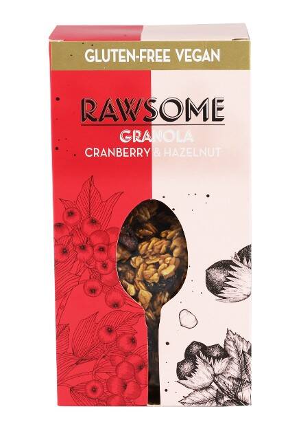 Rawsome Cran Nut and Hazelnut Gluten Free Granola 250 Gr. (1 package) - 2