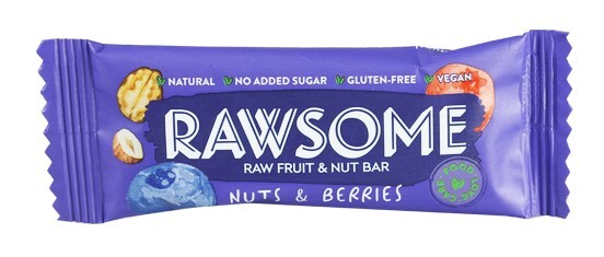 Rawsome Forest Fruits and Nuts Bar 40 Gr. (1 Piece) - Rawsome