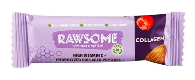 Rawsome Hydrolyzed Collagen Nuts and Fruit Bar 30 Gr. (1 Piece) - Rawsome