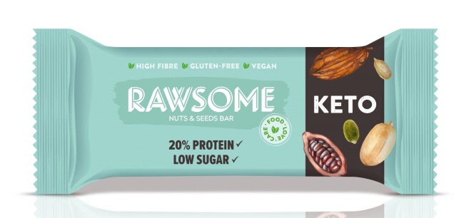 Rawsome Ketogenic Cocoa Protein Bar 40 Gr. (1 Piece) - Rawsome