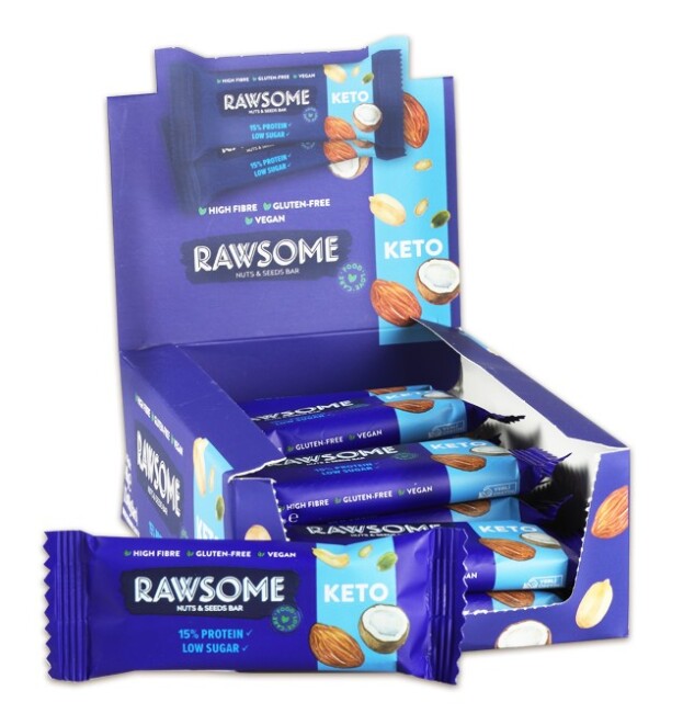 Rawsome Ketogenic Protein Bar 40 Gr. 12 Pieces (1 Box) - Rawsome