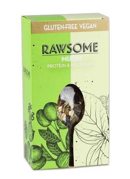 Rawsome Mulberry Gluten-Free Protein Muesli 200 Gr. (1 package) - Rawsome