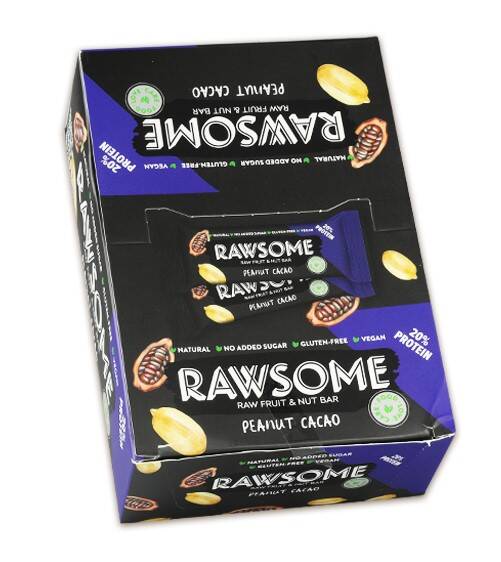 Rawsome Yerfıstığı ve Kakaolu Protein Bar 25 Gr. 20 Adet (1 Kutu) - 3