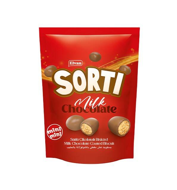 Sorti Milk Chocolate Covered Biscuit Dragee 150 Gr. (1 package) - 2