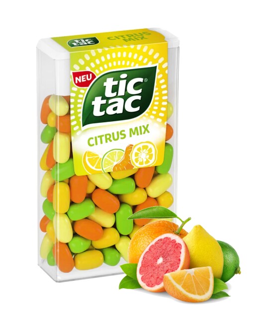 Tictac Mixed Fruit Flavored Candy 18 Gr. (1 Piece) - Tictac