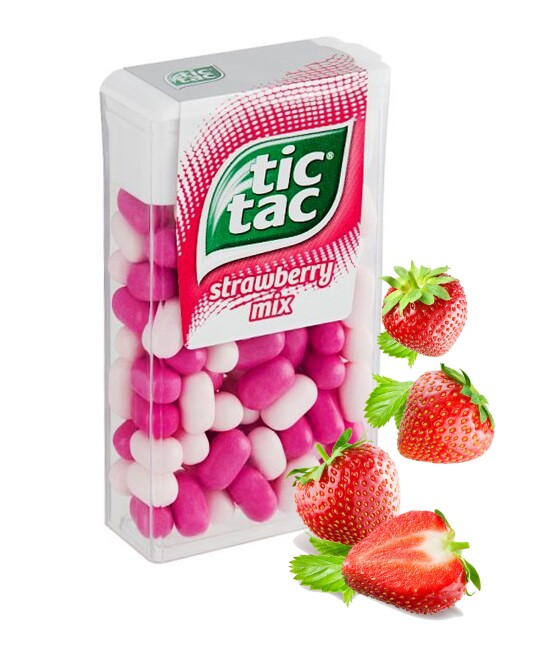 Tictac Strawberry Flavored Candy 18 Gr. (1 Piece) - Tictac