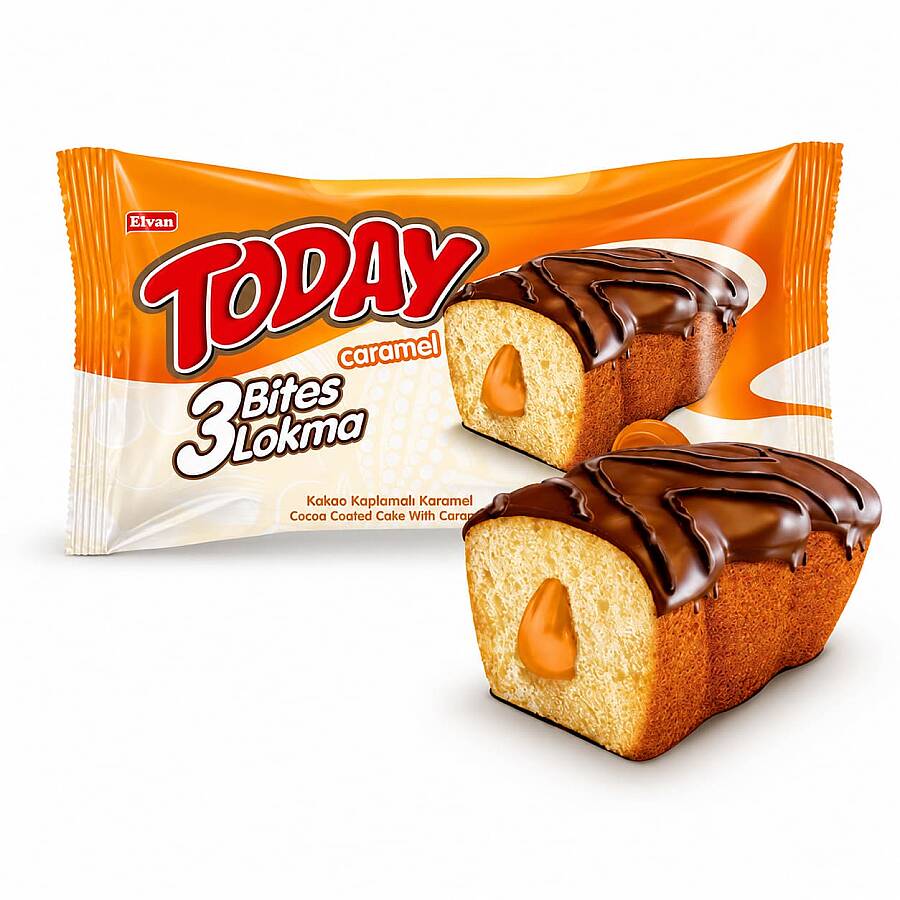 Today 3 Bites Caramel 40 Gr. 24 Pieces (1 Box) - 3