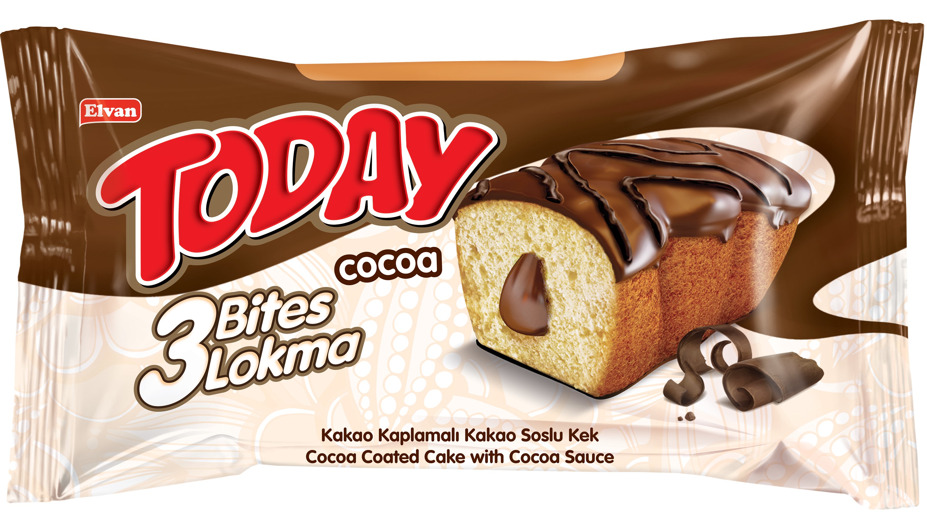 Today 3 Bites Kakaolu Kek 40GrX24X6 (1 Koli)