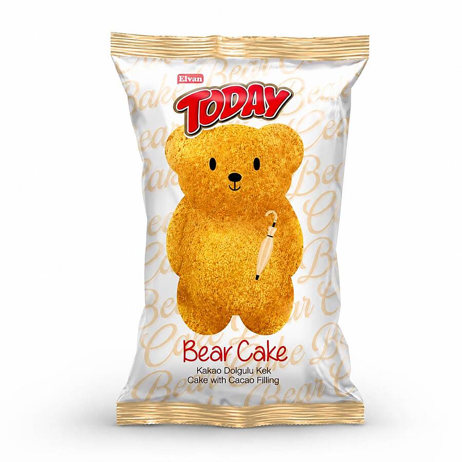 Today Bear Cake Chocolate 40 Gr. 24 Pieces (1 Box) - 2