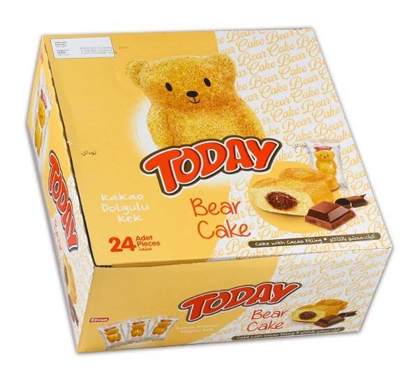 Today Bear Cake Chocolate 40 Gr. 24 Pieces (1 Box) - 3