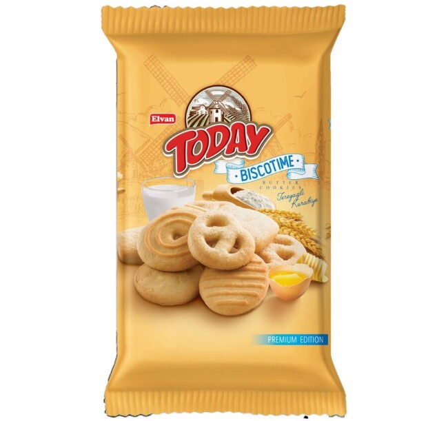 Biscotime Tereyağlı Kurabiye 250 Gr. (1 Paket) - Today