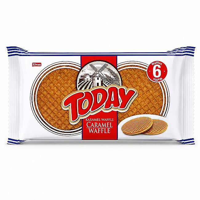 Today Caramel Waffle 132 Gr. 12 Adet (1 Kutu) - 2
