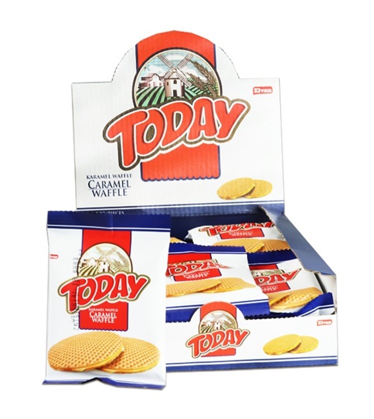 Today Caramel Waffle 22 Gram 24 Pieces (1 Box) - 1