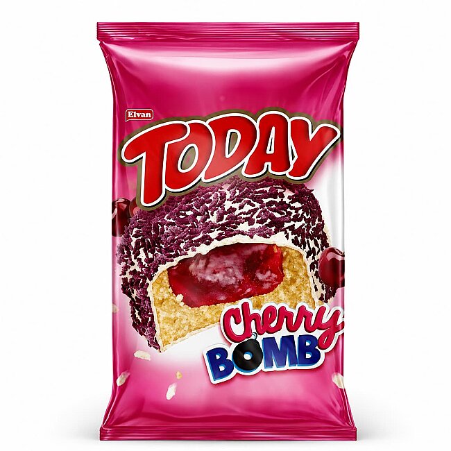 Today Cherry Bomb Vişneli Kek 40 Gr. 24 Adet (1 Kutu) - 2