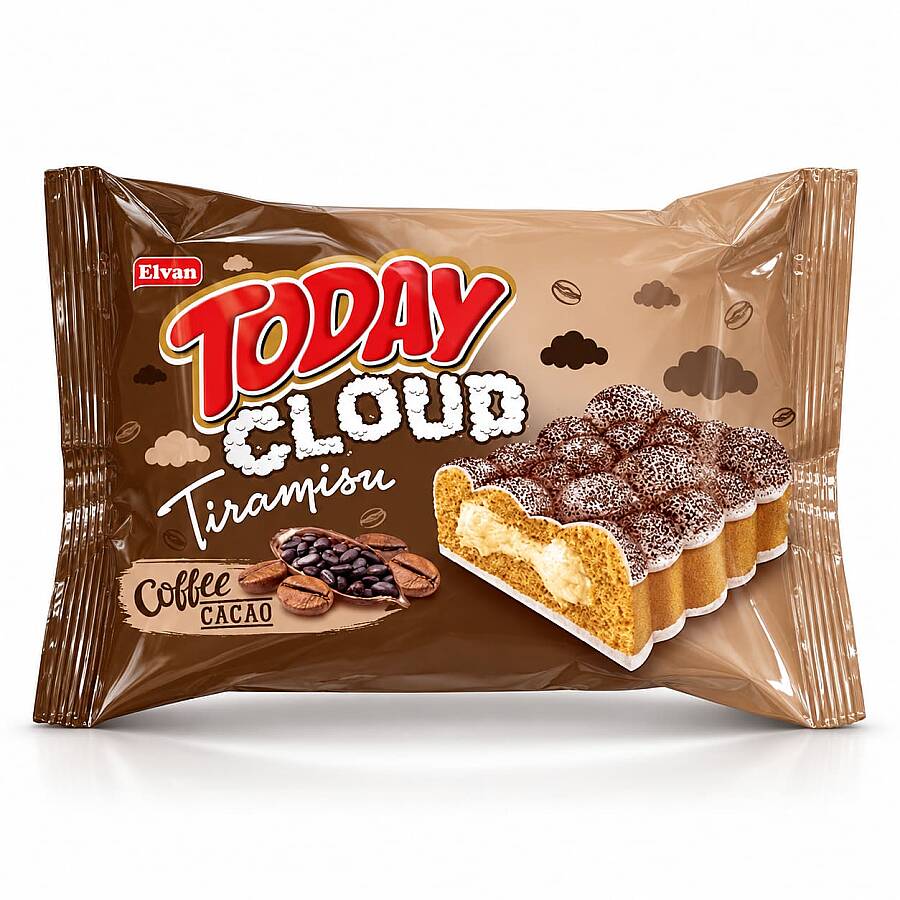 Today Cloud Kek Tiramisulu 40 Gr. 24 Adet (1 Kutu) - 2