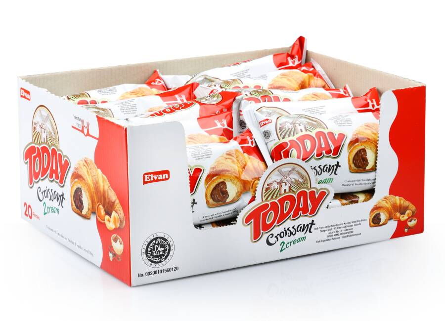 Today Croissant Chocolate Vanilla 40 Gr. 20 Pieces (1 Box) - 4