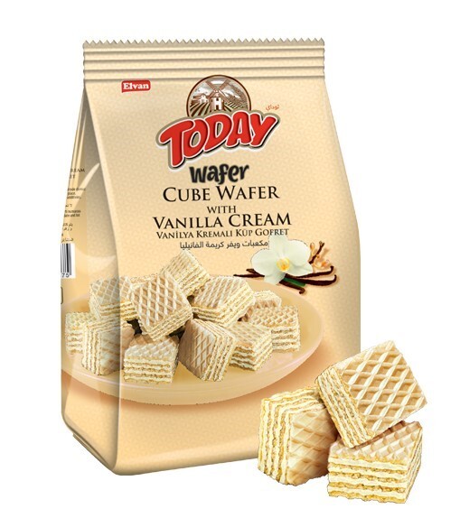 Today Cube Wafer Vanilla 200Gr. ( 1 package) - Elvan