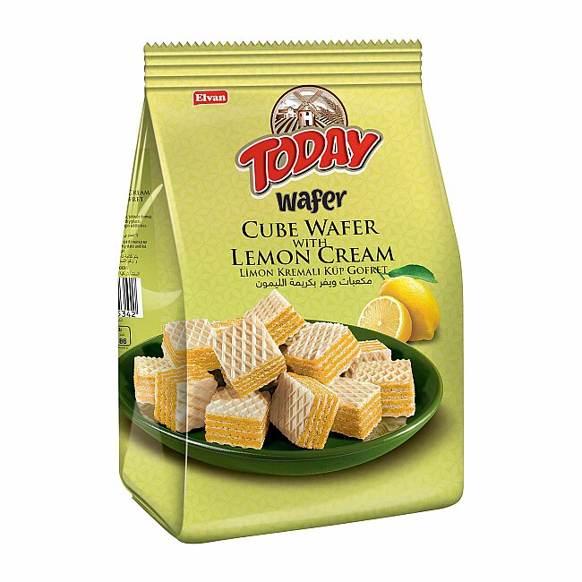 Today Cube Wafer With Lemon 200Gr. (1 package) - 1